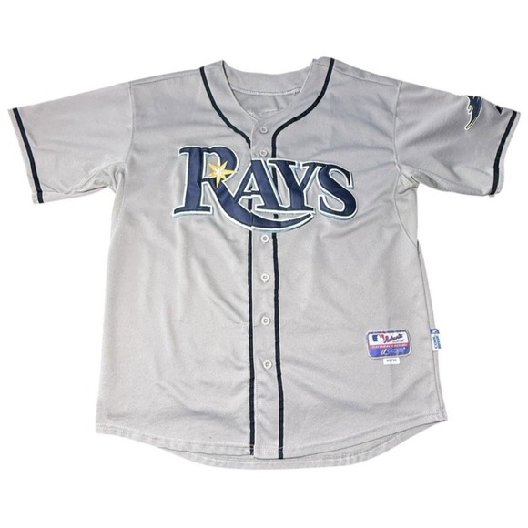 Majestic Tampa Bay Devil Rays Mens Sz 50 Jersey #9 MYERS Stitched Gray MLB - Picture 2 of 9